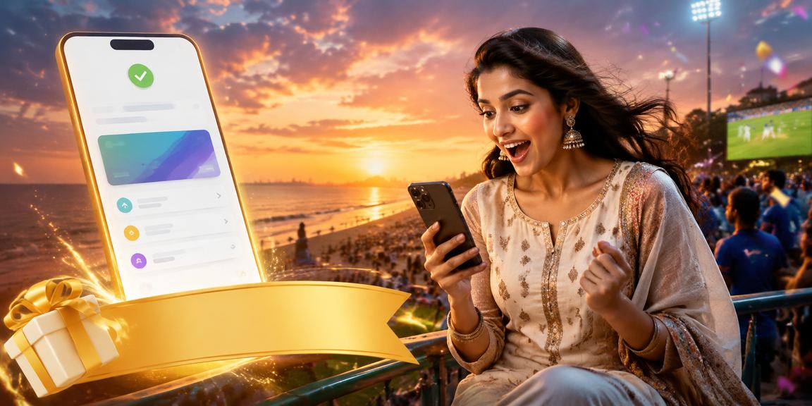 Mobile user making a UPI payment quickly